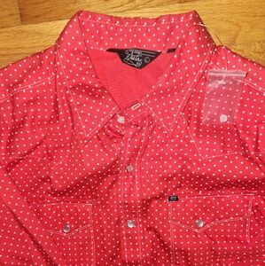 NWOT Salt Valley Sz L Western lightweight button down